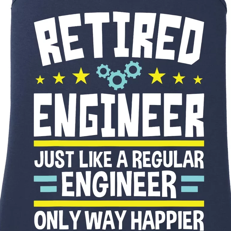 Retired Engineer Way Happier Engineering Retirement Ladies Essential Tank