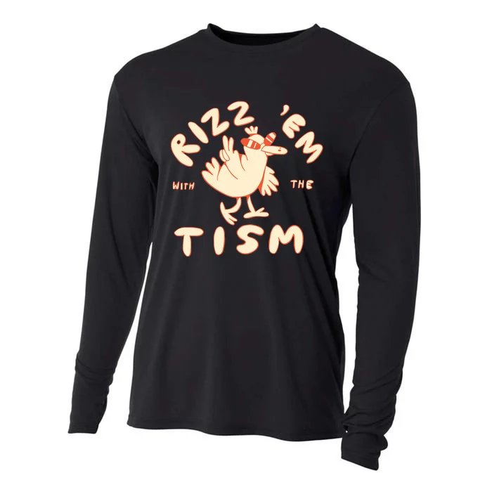 Rizz Em With The Tism Cooling Performance Long Sleeve Crew