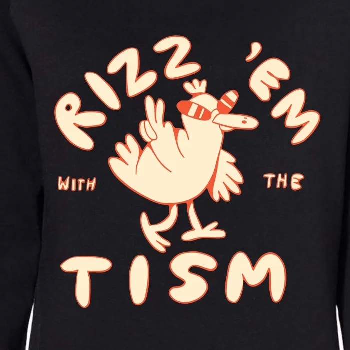 Rizz Em With The Tism Womens California Wash Sweatshirt