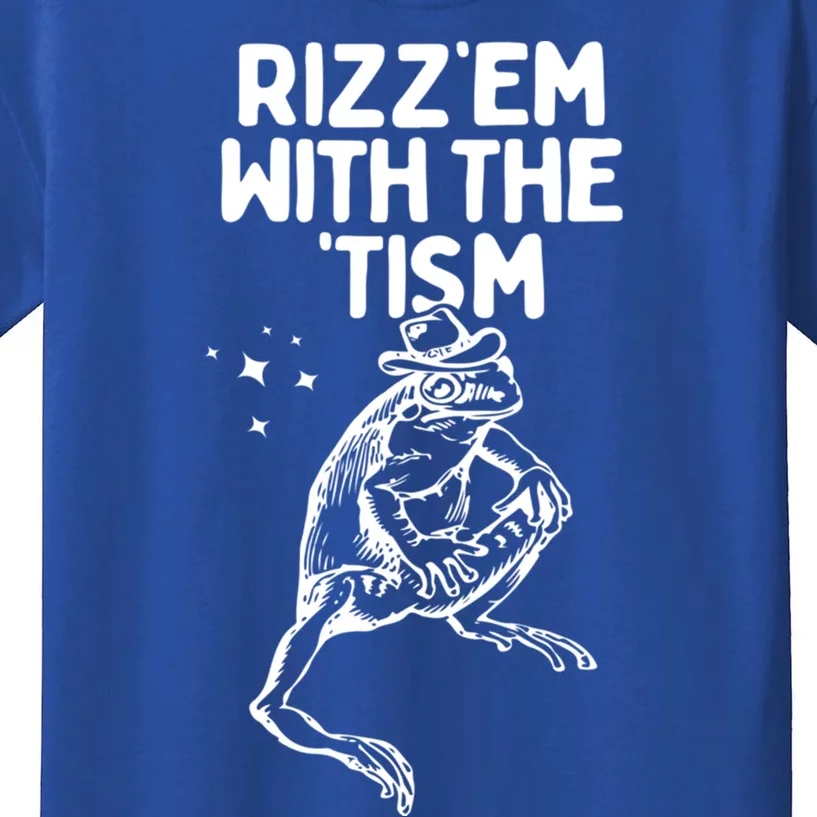 Rizz Em With The Tism Funny Autism Awareness Gift Kids T-Shirt