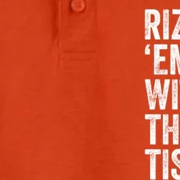 Rizz Em With The Tism Funny Autism Awareness Autistic Quote Meaningful Gift Dry Zone Grid Performance Polo