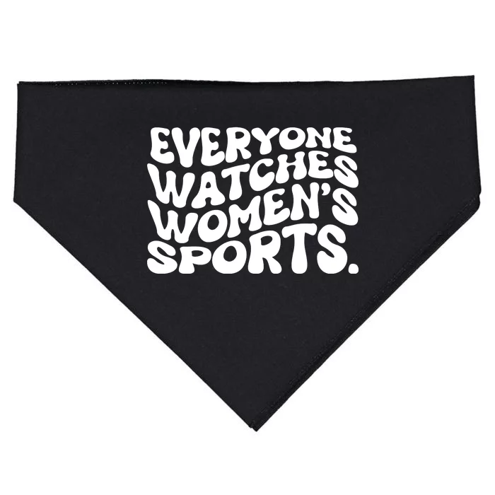 Retro Everyone Watches WomenS Sports USA-Made Doggie Bandana