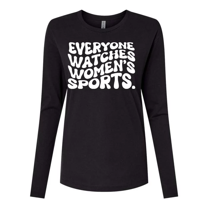 Retro Everyone Watches WomenS Sports Womens Cotton Relaxed Long Sleeve T-Shirt