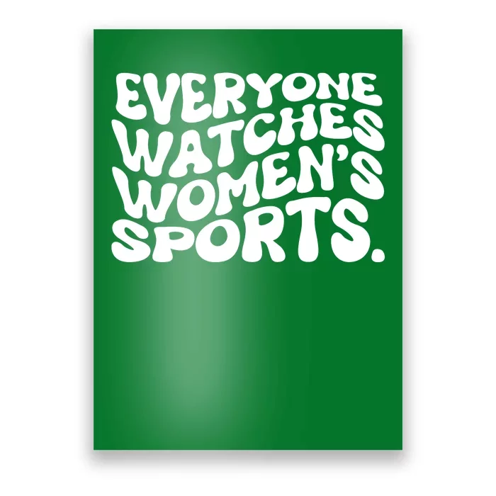 Retro Everyone Watches WomenS Sports Poster