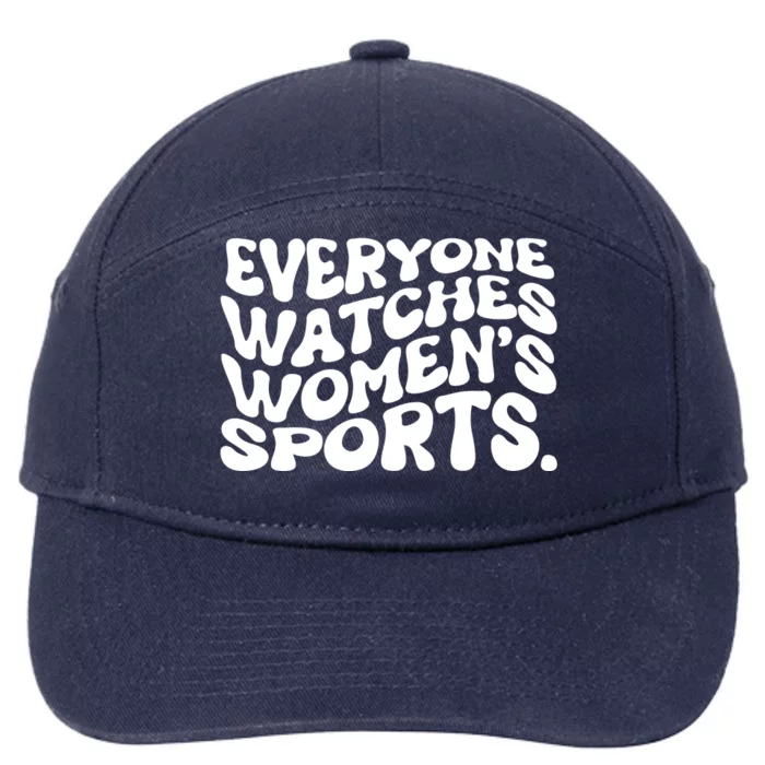 Retro Everyone Watches WomenS Sports 7-Panel Snapback Hat