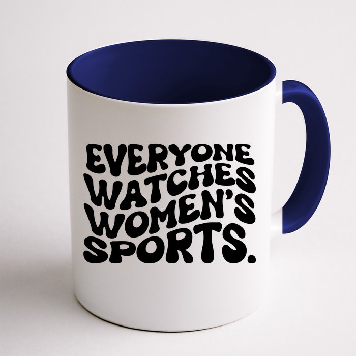 Retro Everyone Watches WomenS Sports Front & Back Coffee Mug