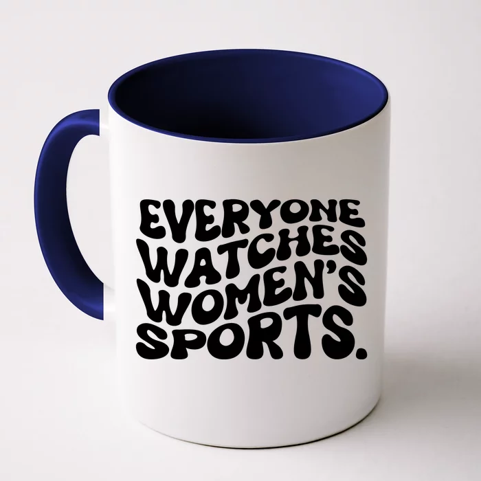 Retro Everyone Watches WomenS Sports Front & Back Coffee Mug