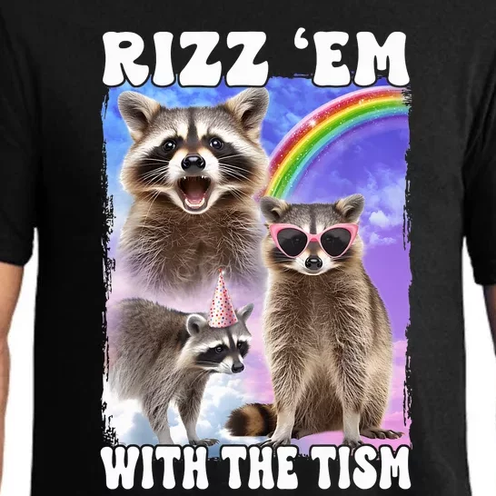 Rizz Em With The Tism Rizzler Ohio Rizz Pajama Set