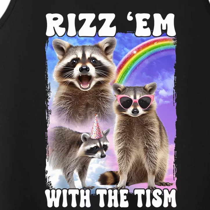 Rizz Em With The Tism Rizzler Ohio Rizz Performance Tank