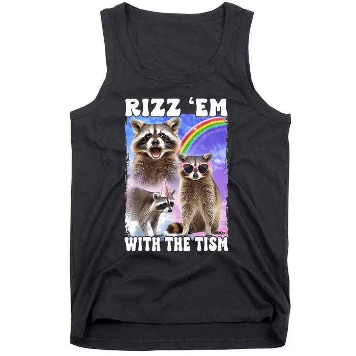 Rizz Em With The Tism Rizzler Ohio Rizz Tank Top