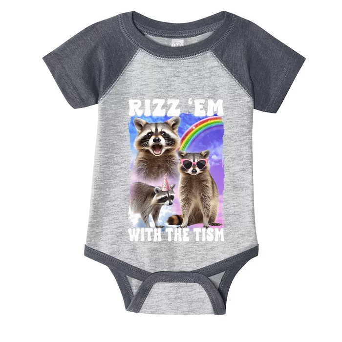 Rizz Em With The Tism Rizzler Ohio Rizz Infant Baby Jersey Bodysuit