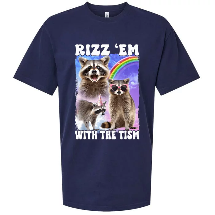 Rizz Em With The Tism Rizzler Ohio Rizz Sueded Cloud Jersey T-Shirt