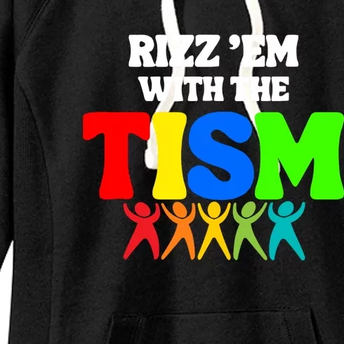 Rizz Em With The Tism Women's Fleece Hoodie