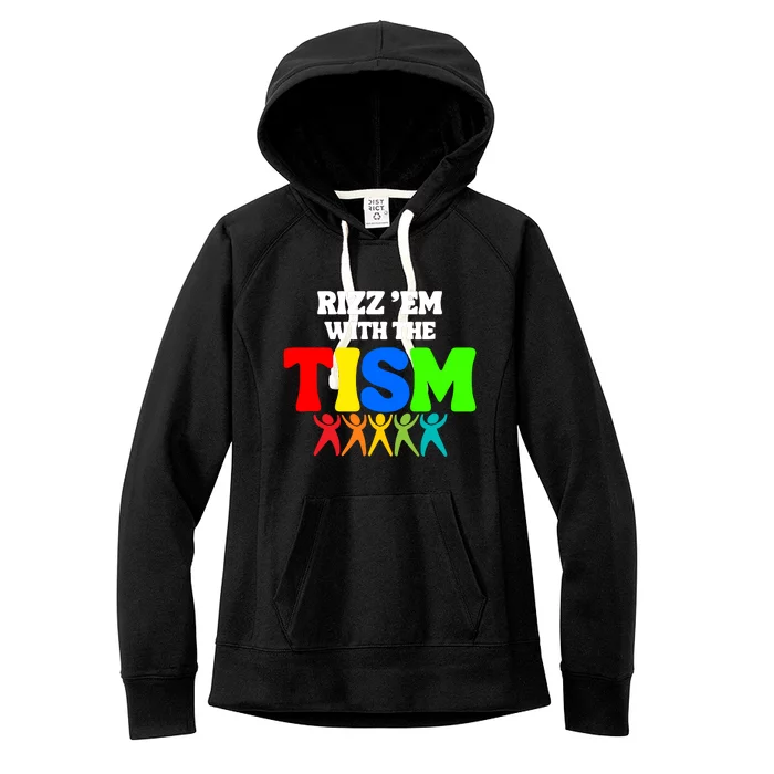 Rizz Em With The Tism Women's Fleece Hoodie