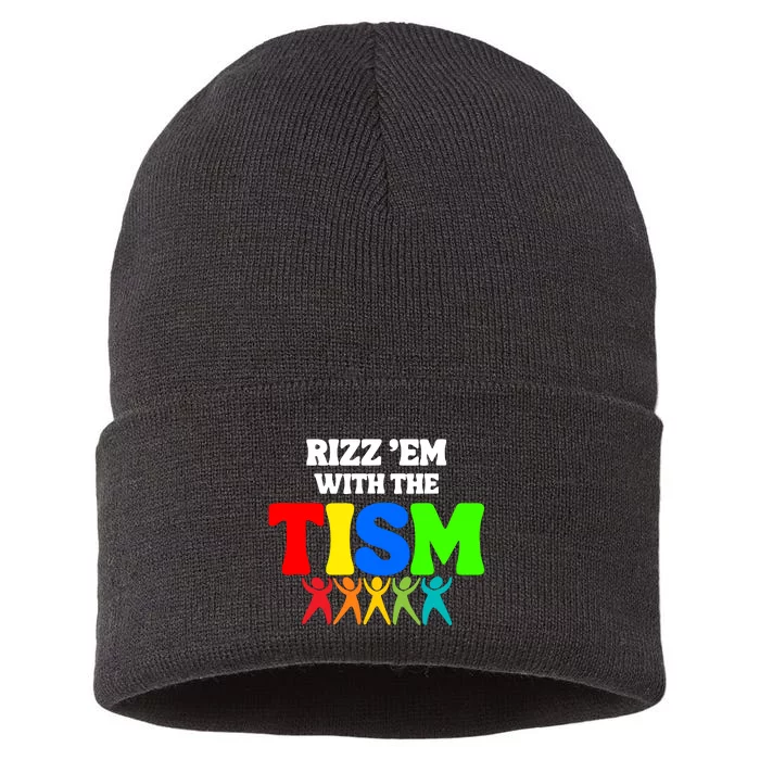 Rizz Em With The Tism Sustainable Knit Beanie