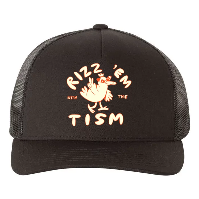 Rizz Em With The Tism Yupoong Adult 5-Panel Trucker Hat