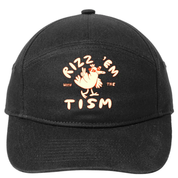 Rizz Em With The Tism 7-Panel Snapback Hat