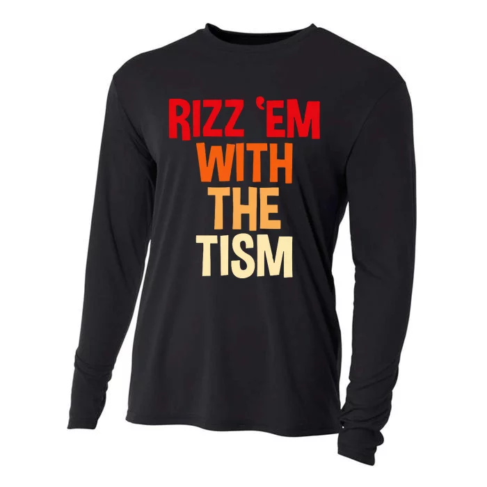 Rizz Em With The Tism Cooling Performance Long Sleeve Crew