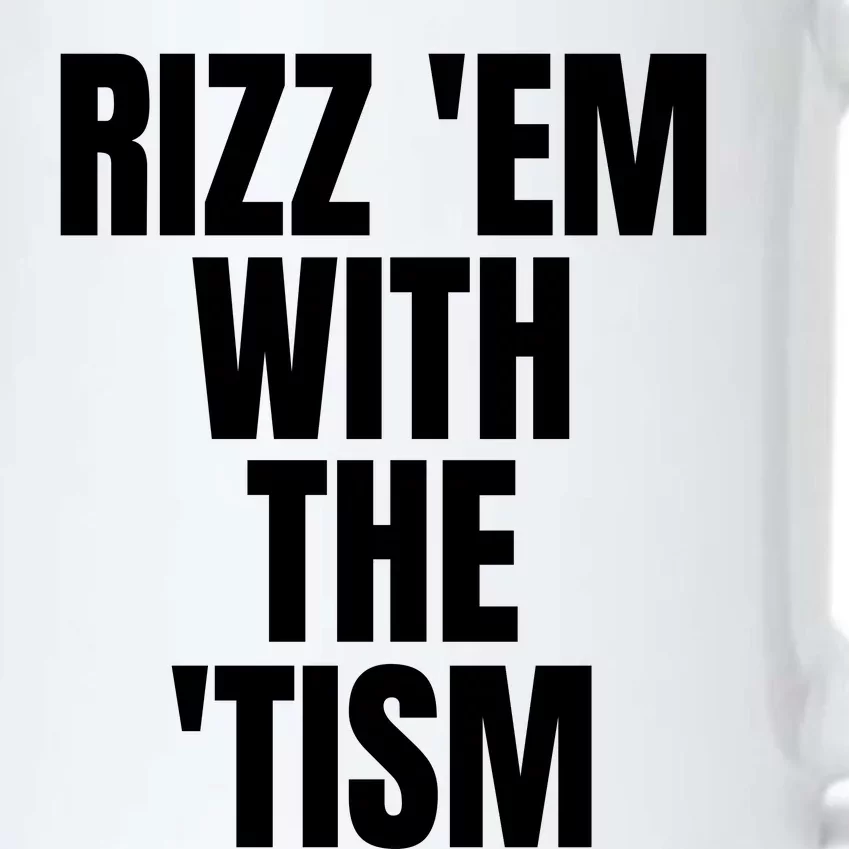 Rizz Em With The Tism Black Color Changing Mug