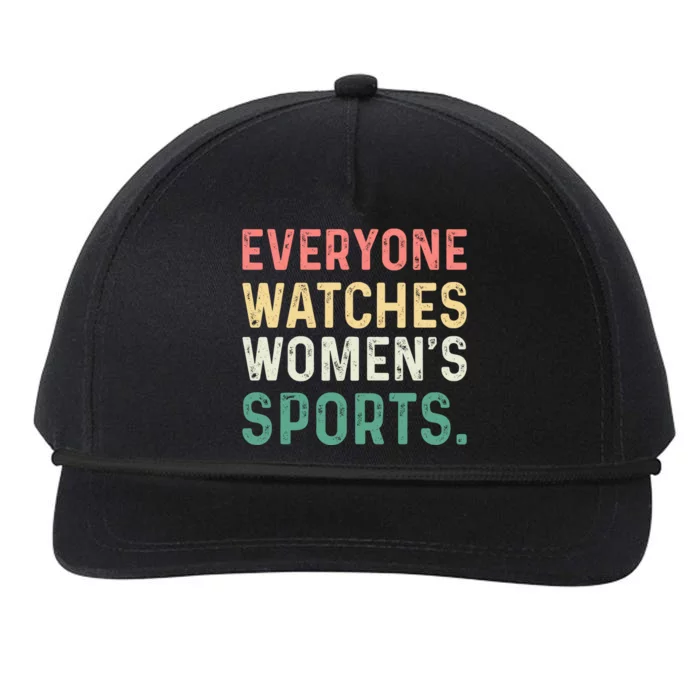 Retro Everyone Watches Womens Sports Snapback Five-Panel Rope Hat