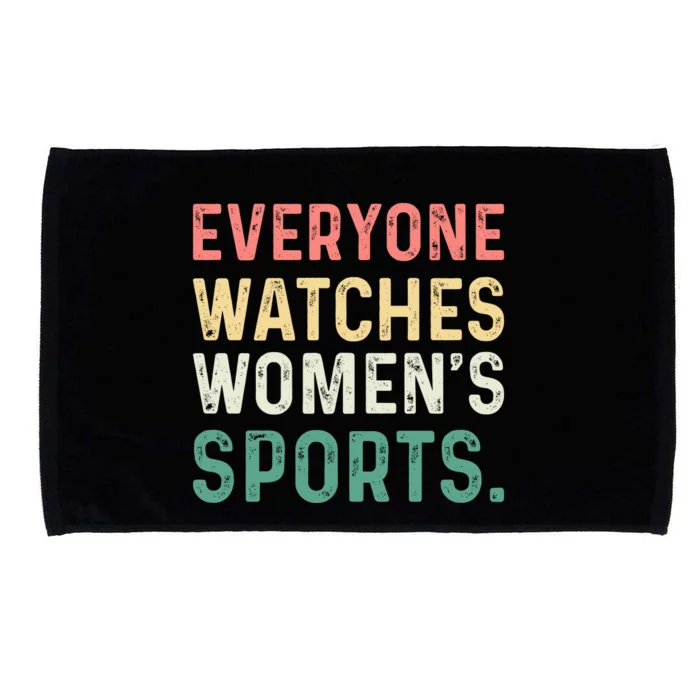 Retro Everyone Watches Womens Sports Microfiber Hand Towel