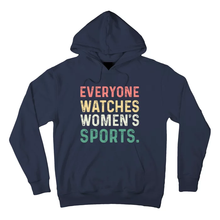 Retro Everyone Watches Womens Sports Hoodie