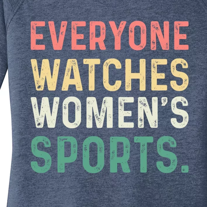 Retro Everyone Watches Womens Sports Women's Perfect Tri Tunic Long Sleeve Shirt