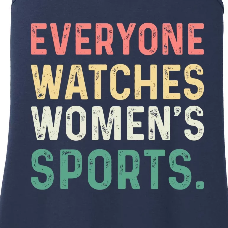 Retro Everyone Watches Womens Sports Ladies Essential Tank