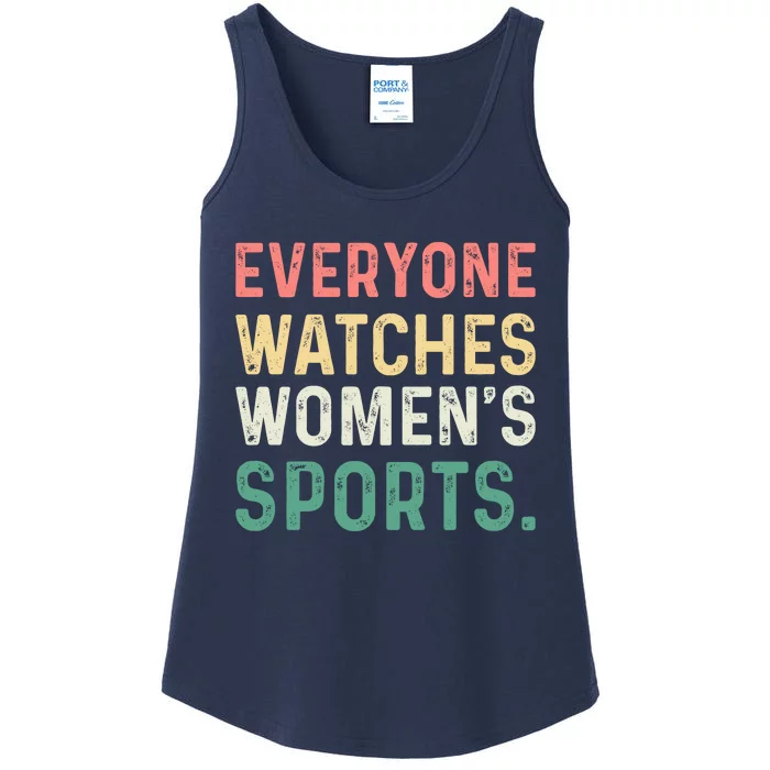 Retro Everyone Watches Womens Sports Ladies Essential Tank