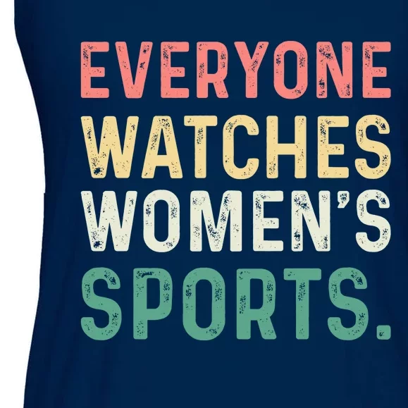 Retro Everyone Watches Womens Sports Ladies Essential Flowy Tank