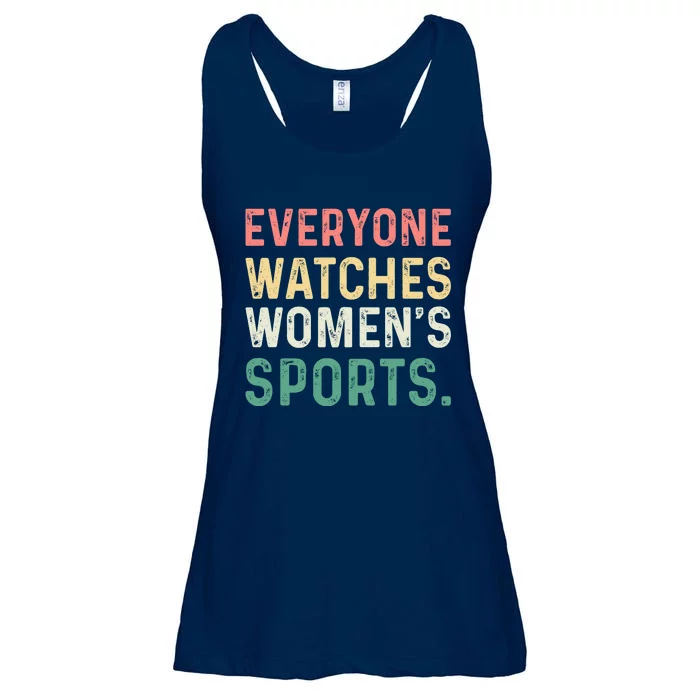 Retro Everyone Watches Womens Sports Ladies Essential Flowy Tank