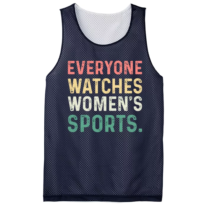 Retro Everyone Watches Womens Sports Mesh Reversible Basketball Jersey Tank