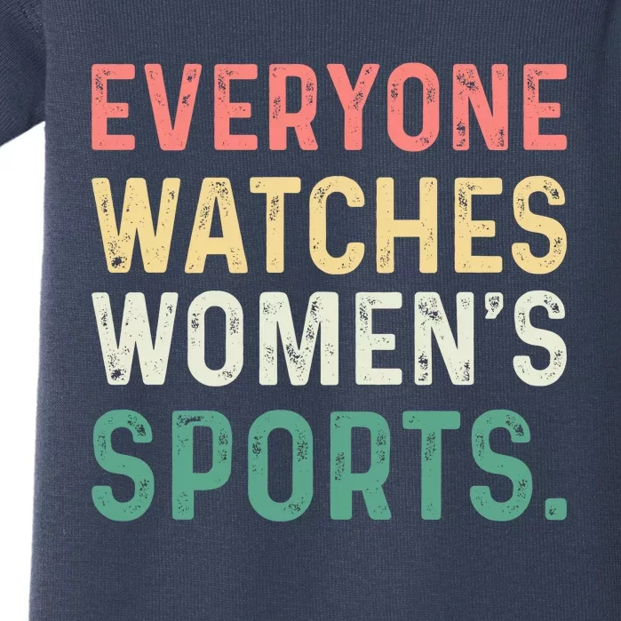 Retro Everyone Watches Womens Sports Baby Bodysuit