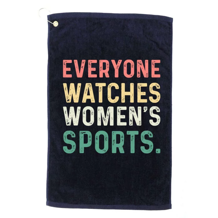 Retro Everyone Watches Womens Sports Platinum Collection Golf Towel