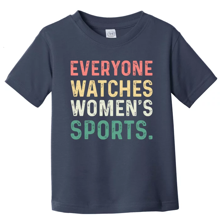 Retro Everyone Watches Womens Sports Toddler T-Shirt