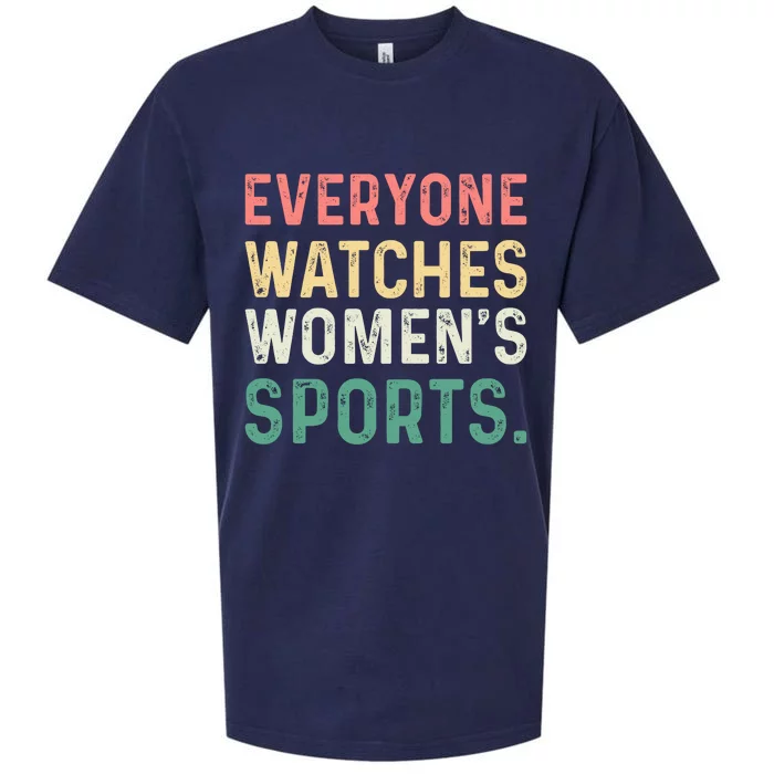 Retro Everyone Watches Womens Sports Sueded Cloud Jersey T-Shirt