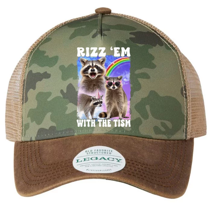 Rizz Em With The Tism Rizzler Ohio Rizz Legacy Tie Dye Trucker Hat