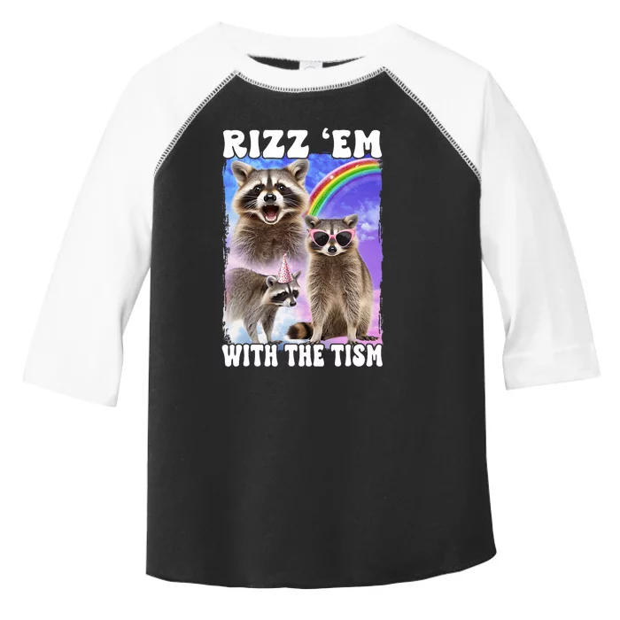 Rizz Em With The Tism Rizzler Ohio Rizz Toddler Fine Jersey T-Shirt