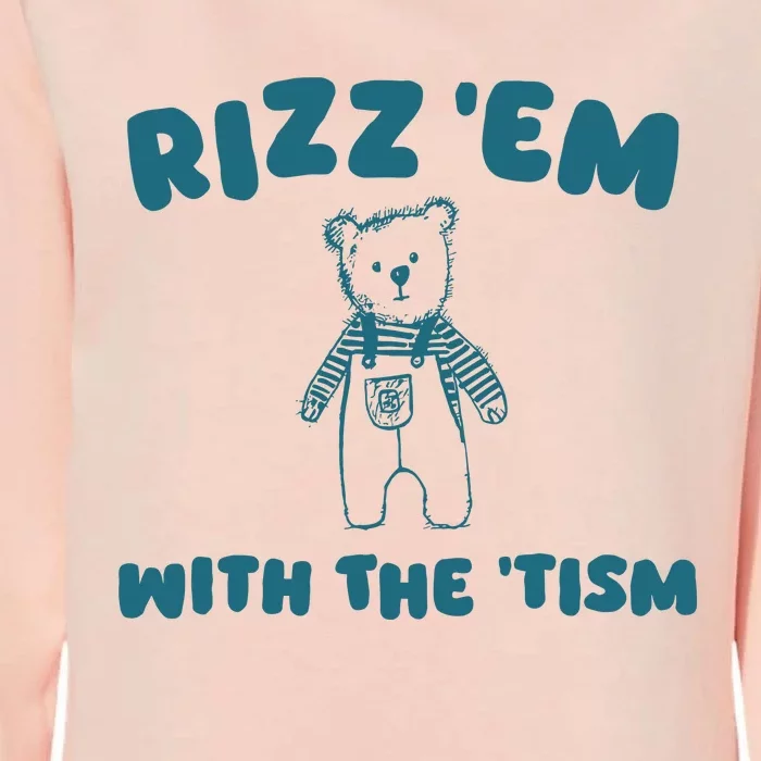 Rizz Em With The Tism Womens California Wash Sweatshirt