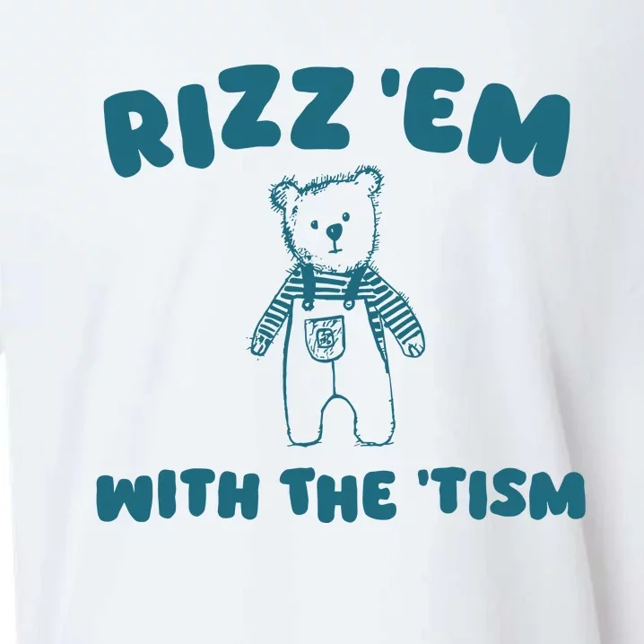 Rizz Em With The Tism Sueded Cloud Jersey T-Shirt