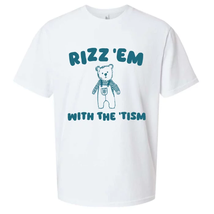 Rizz Em With The Tism Sueded Cloud Jersey T-Shirt