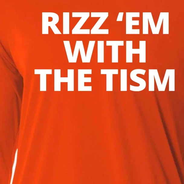 Rizz Em With The Tism Autism Cooling Performance Long Sleeve Crew