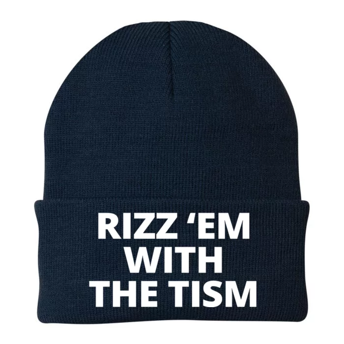 Rizz Em With The Tism Autism Knit Cap Winter Beanie