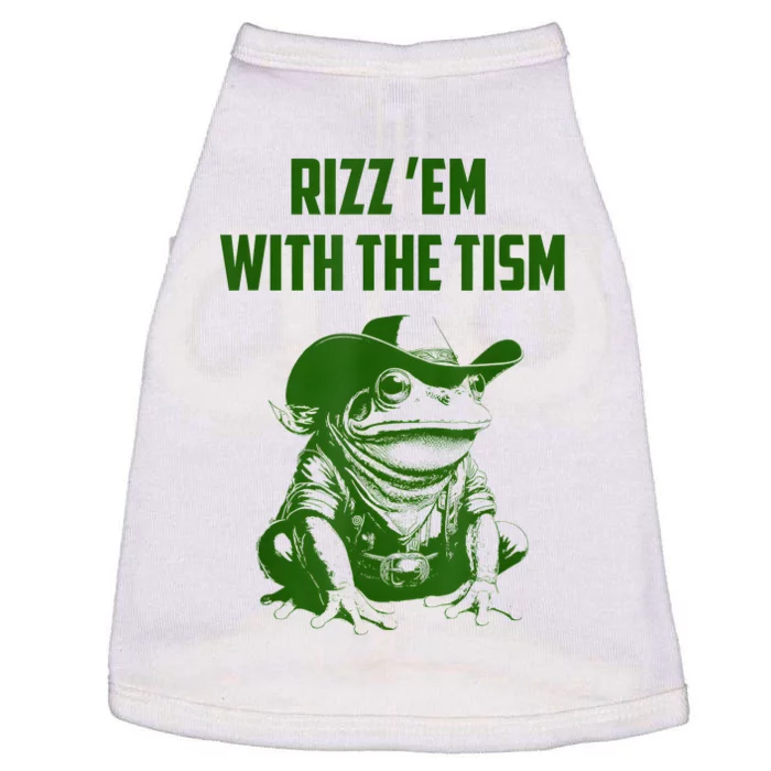 Rizz Em With The Tism Frog Doggie Tank