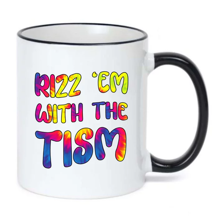 Rizz Em With The Tism Funny Autism Meme Autistic Gift Black Color Changing Mug