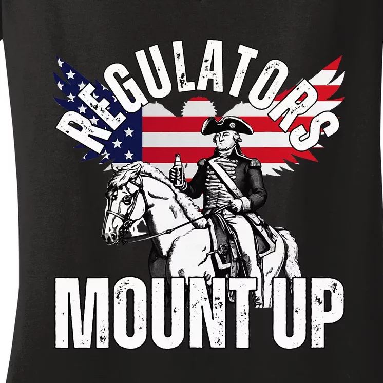 Regulators Funny 4th Of July Independence Day Eagle Women's V-Neck T-Shirt