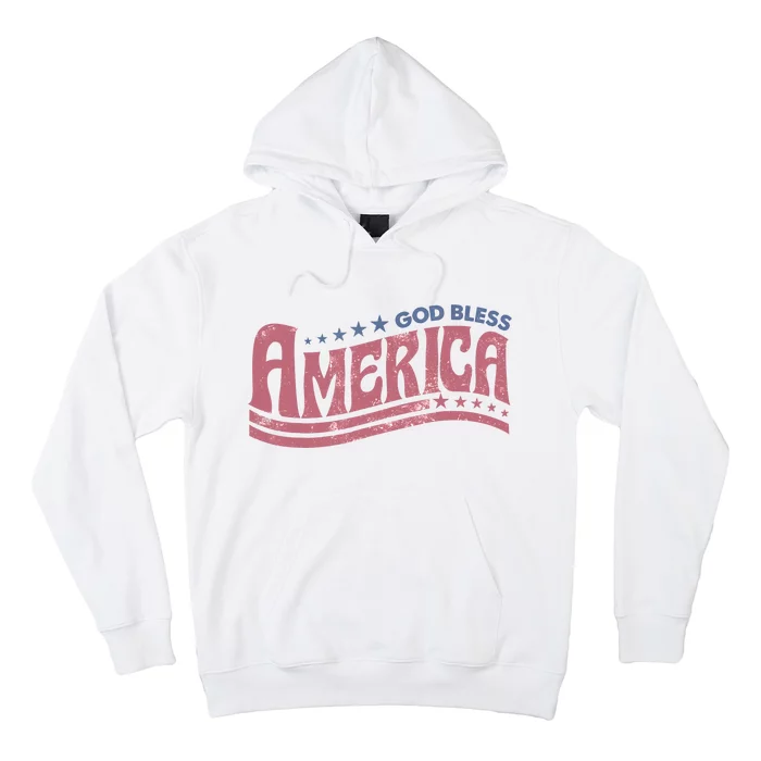 Retro Funny 4th Of July God Bless America Independence Day Hoodie