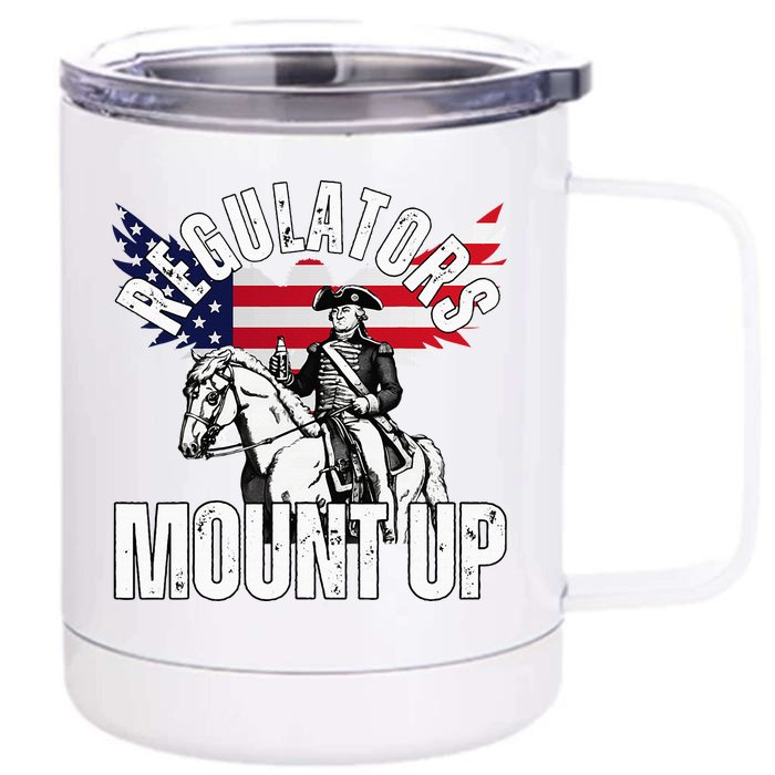 Regulators Funny 4th Of July Independence Day Front & Back 12oz Stainless Steel Tumbler Cup