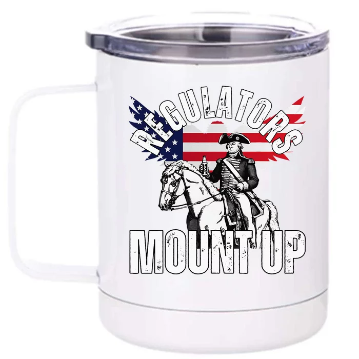 Regulators Funny 4th Of July Independence Day Front & Back 12oz Stainless Steel Tumbler Cup