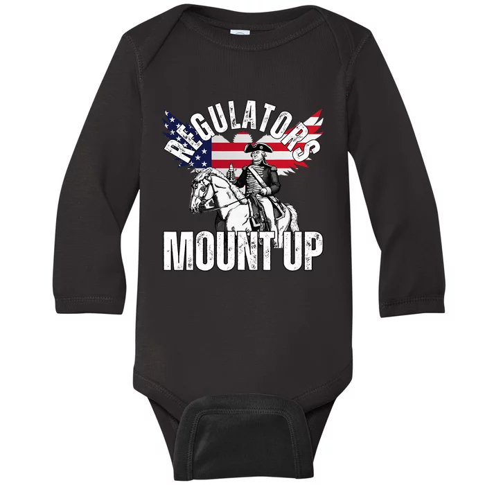 Regulators Funny 4th Of July Independence Day Eagle Baby Long Sleeve Bodysuit